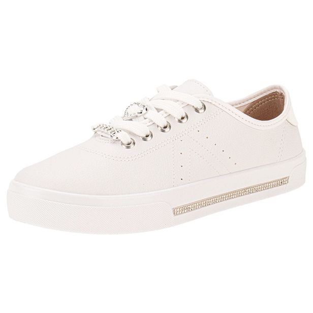 Tênis Feminino Casual Moleca 5667645 BRANCO 34