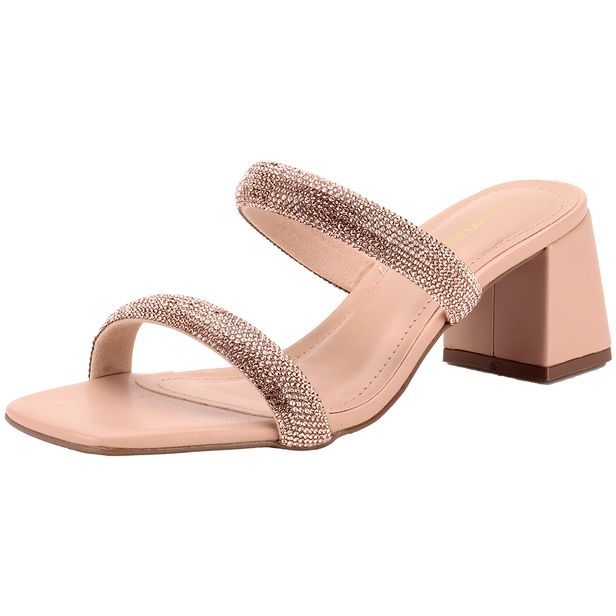 Tamanco Feminino Salto Grosso Via Marte - 2317610 SALMÃO 34