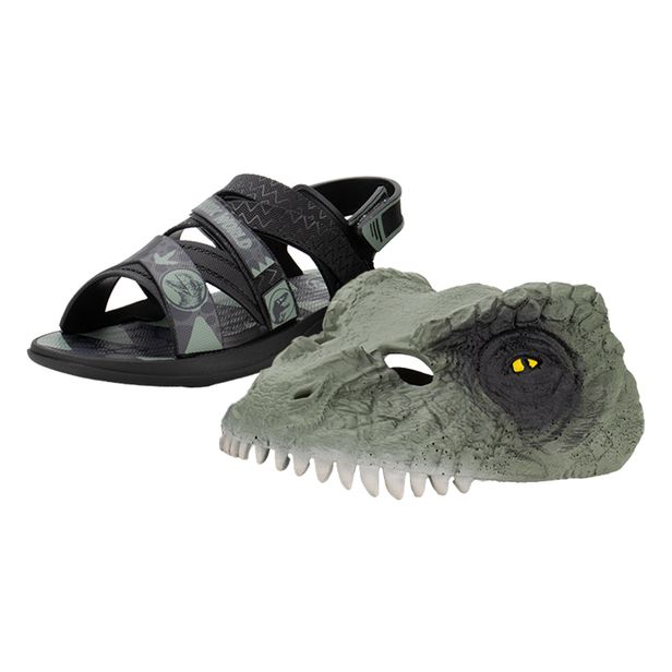 Kit Papete Infantil Jurassic World Super Mask e Máscara Grendene Kids 23251 PRETO/VERDE 25