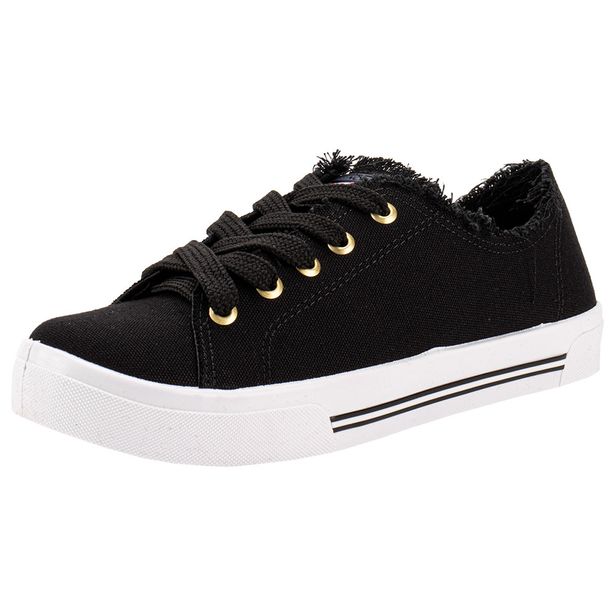 Tênis Feminino Casual Moleca 5667322 PRETO 38