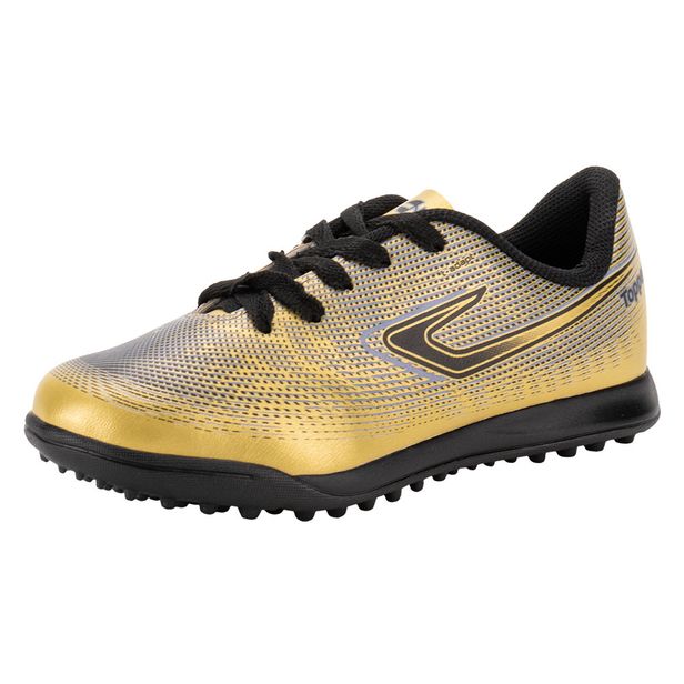 Chuteira Infantil Masculina Slick VI Society Topper TP05820 OURO 34
