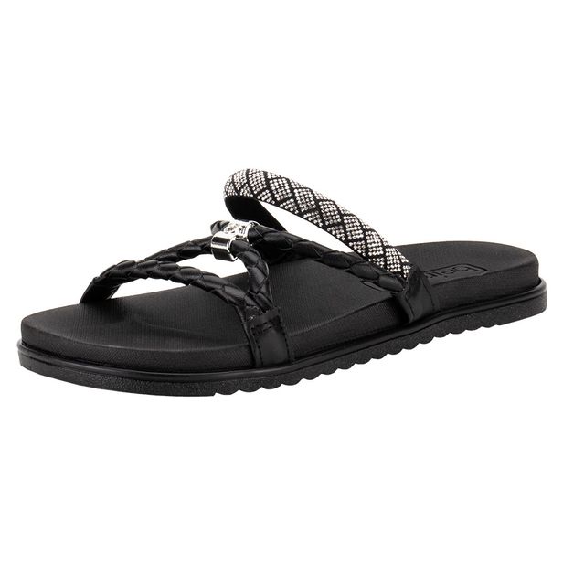 Tamanco Feminino Flat Beira Rio 8529102 PRETO 34