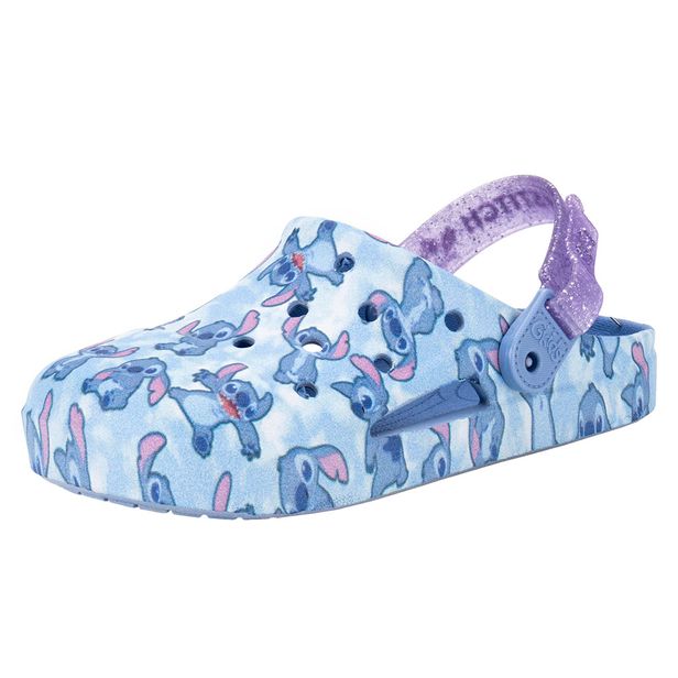 Clog Infantil Disney Stitch Fun Print Grendene Kids 23178 AZUL 29