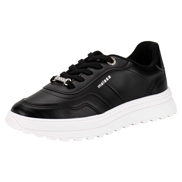 Tênis Feminino Casual Moleca 5809105 PRETO 34