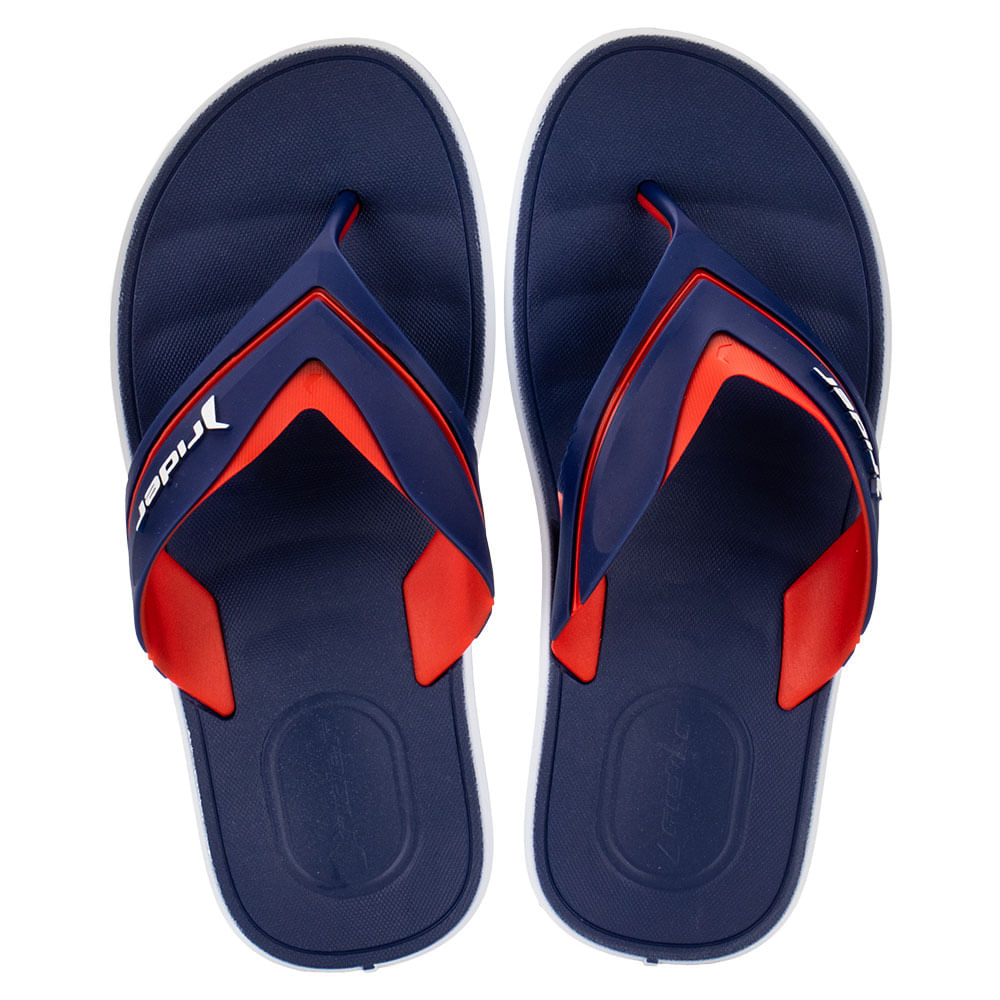 Chinelo Masculino Free III Rider 12455 AZUL/VERMELHO 37/38