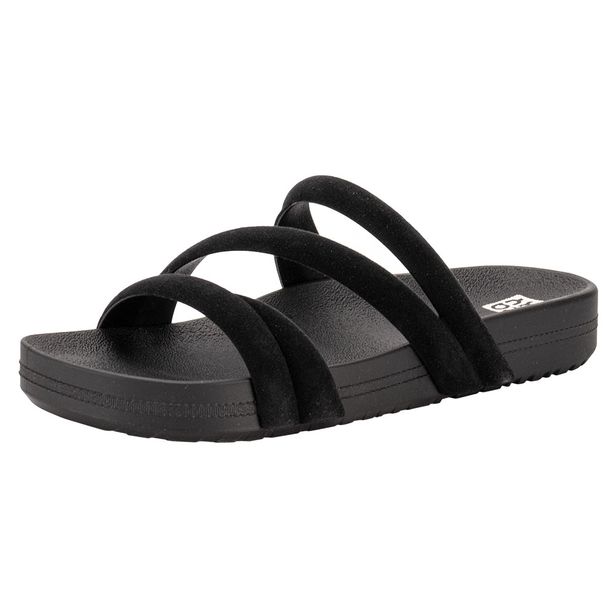 Tamanco Feminino Flat Pop Zaxy 19211 PRETO/CAMURÇA 33/34