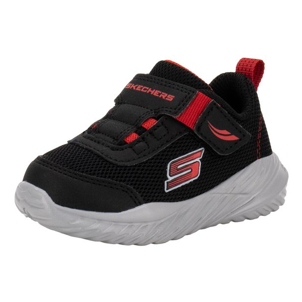 Tênis Infantil Nitro Sprint Swift Buddies Skechers 407313N PRETO/VERMELHO 21
