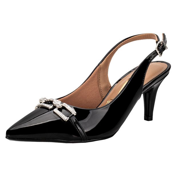 Sapato Feminino Salto Fino Vizzano 11851131 VERNIZ/PRETO 34