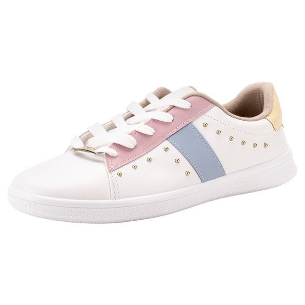 Tênis Feminino Casual Moleca 5797209 BRANCO 01 33