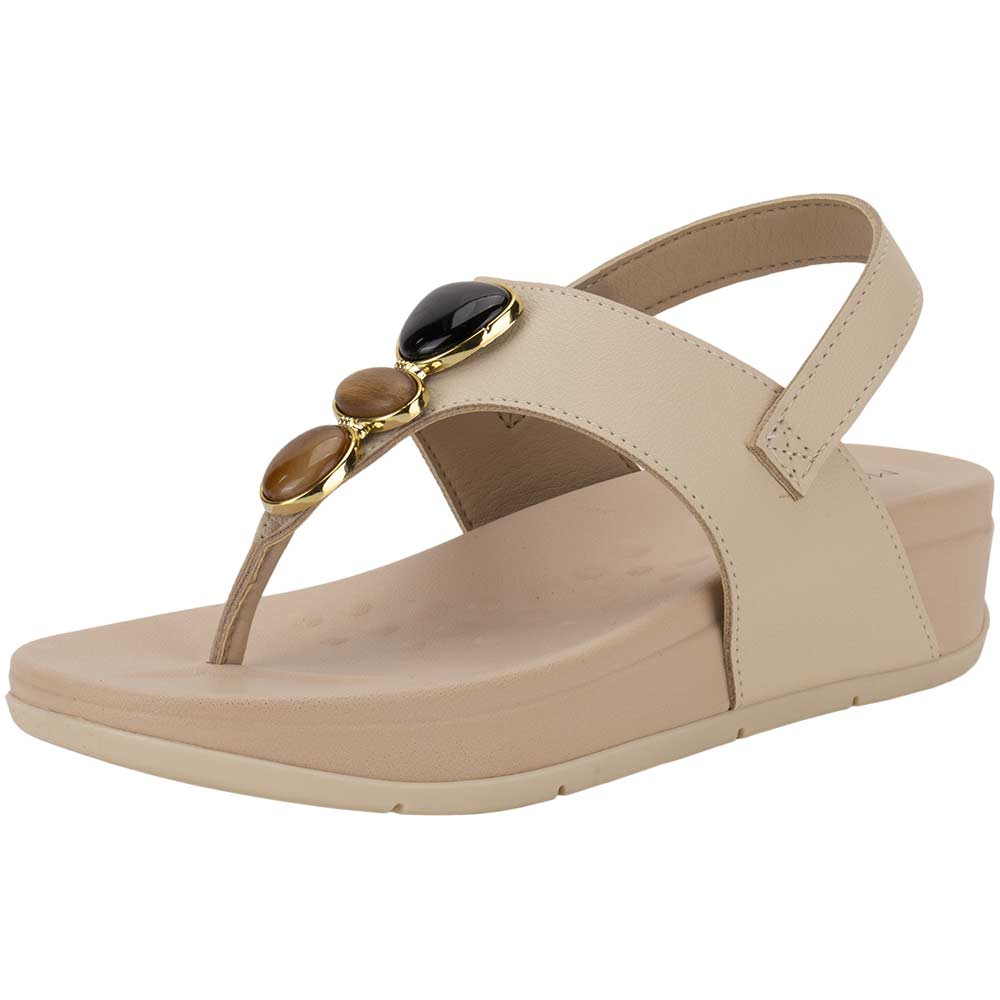 Sandália Feminina Anabela Modare 7207102 NATURAL cloviscalcados