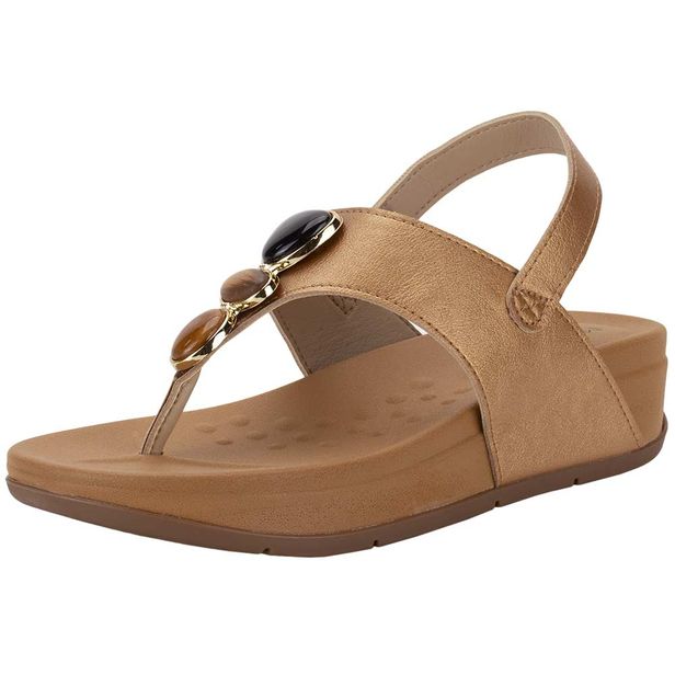 Sandália Feminina Anabela Modare 7207102 BRONZE 34