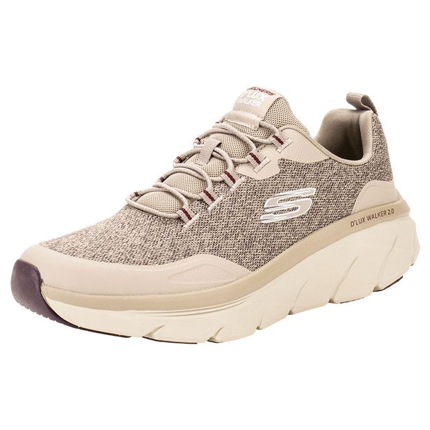 Tênis Masculino DLUX Walker 2.0 Steadyway Skechers 232719TPE BEGE 41