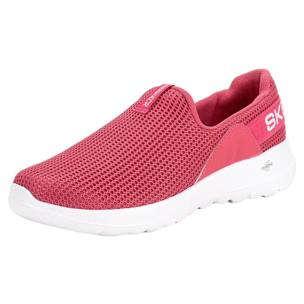 Tênis Feminino Go Walk Joy Skechers 896365 ROSA cloviscalcados
