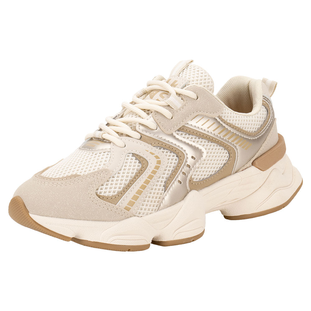 Tenis Chunky Tenis Feminino Cor Bege Tênis Feminino Chunky Ramarim
