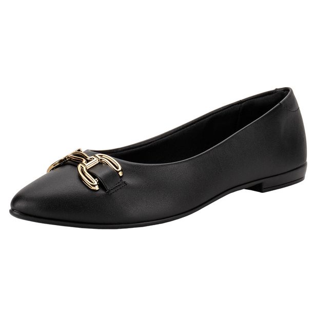 Sapatilha Feminina Flat Beira Rio 41361113 PRETO 35