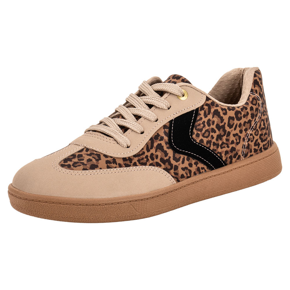 Animal Print Tenis Flatform Onça Slip On Arezzo Onça Tênis Slip On