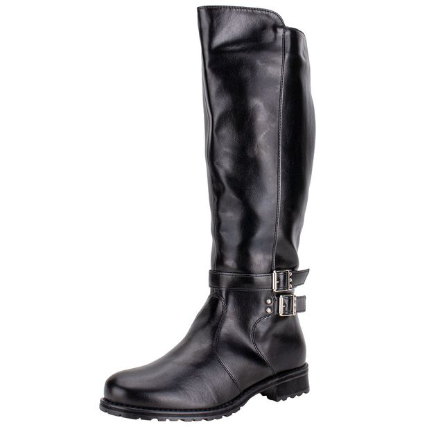 Bota Feminina Cano Alto Mooncity 72128 PRETO 34