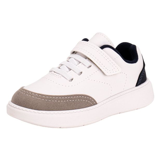 Tênis Infantil Masculino Baby Molekinho 2631110 BRANCO/AZUL 19