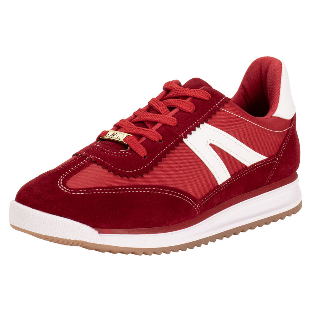 Tenis Fashion Tenis Veludo Vizzano Vinho Tenis Casual Tenis
