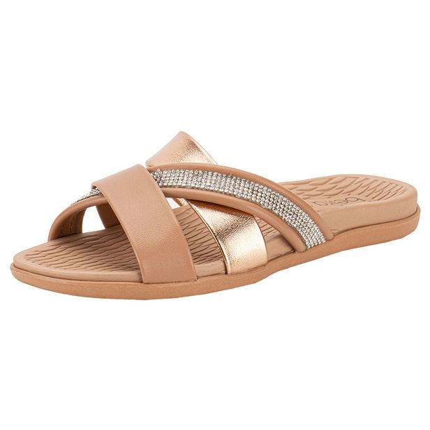 Tamanco Feminino Flat Beira Rio 8544103 BRONZE 34