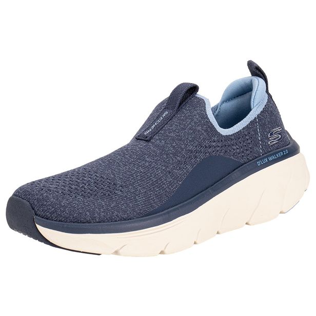 Tênis Feminino Relaxed Fit: D'Lux Walker 2.0 - Bold State Skechers 150092 AZUL 34
