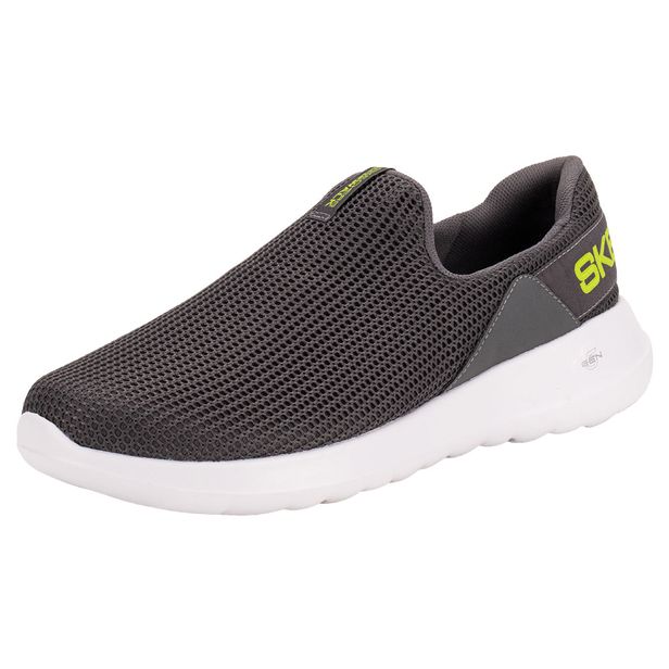 Tênis Masculino Slip Go Walk Max Skechers 894389BR CINZA/VERDE 41