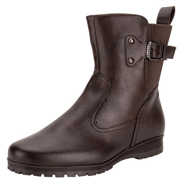 Bota Feminina Cano Baixo Mooncity 71128 CAFÉ 35