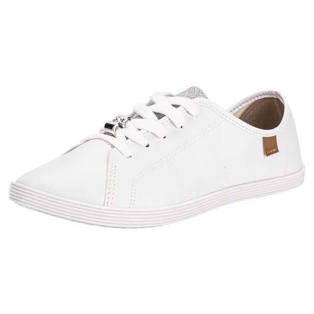 Tênis Feminino Casual Beira Rio 4205149 BRANCO/PRATA 34