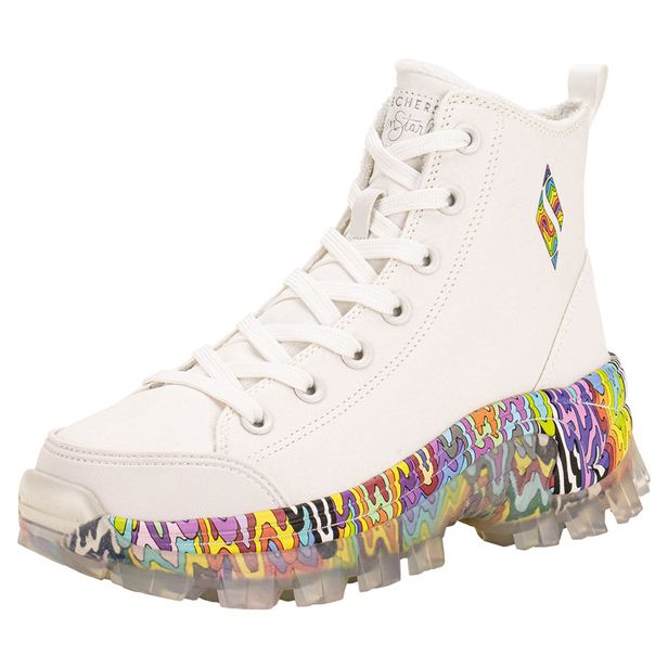 Tênis Feminino Jen Stark: HI Ryze See-Thru Drip Skechers 177963 BRANCO 34