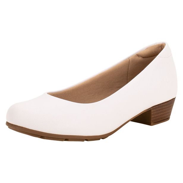 Sapato Feminino Salto Grosso Modare 7032500 BRANCO 34