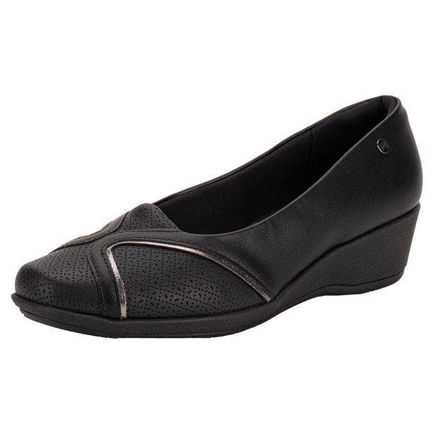 Sapato Feminino Anabela Piccadilly 143225 PRETO 34