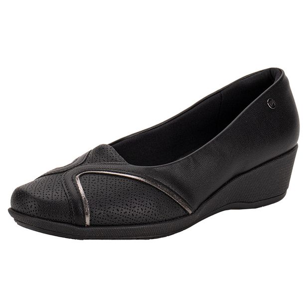 Sapato Feminino Anabela Piccadilly 143225 PRETO 35