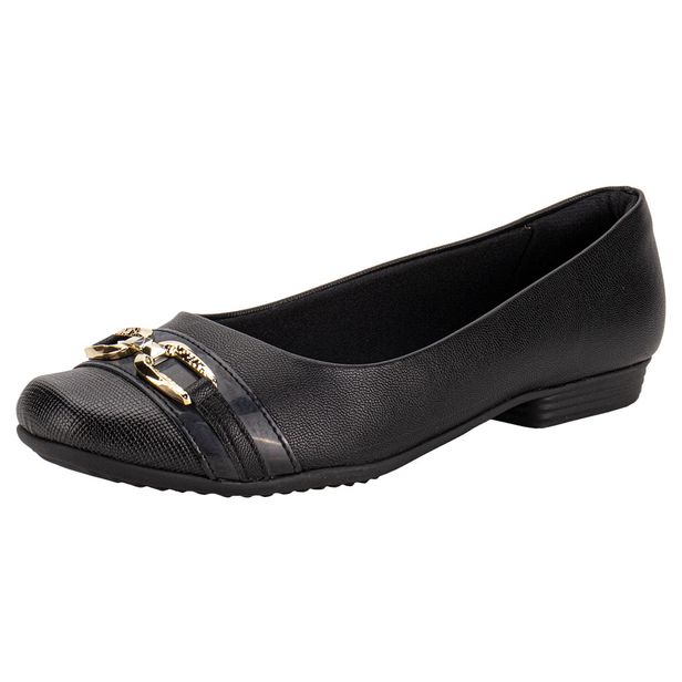 Sapatilha Feminina Flat Piccadilly 250235 PRETO 34