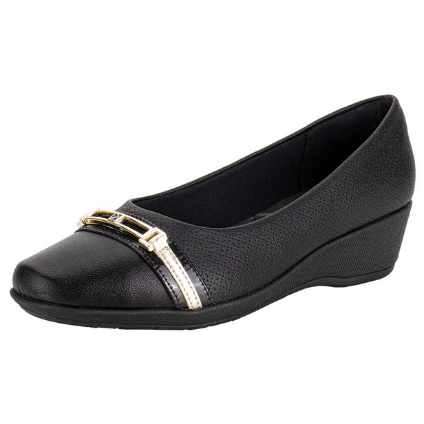 Sapato Feminino Anabela Piccadilly 143228 PRETO 34