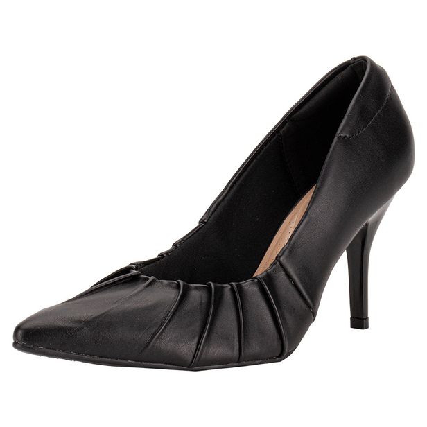 Scarpin Feminino Salto Fino Beira Rio 41221491 PRETO 37