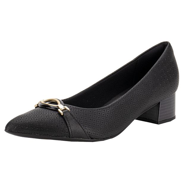 Sapato Feminino Salto Grosso Piccadilly 739064 PRETO 01 34