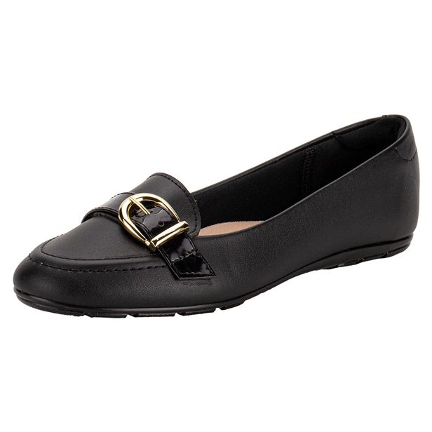 Sapatilha Feminina Flat Moleca 5800111 PRETO 34