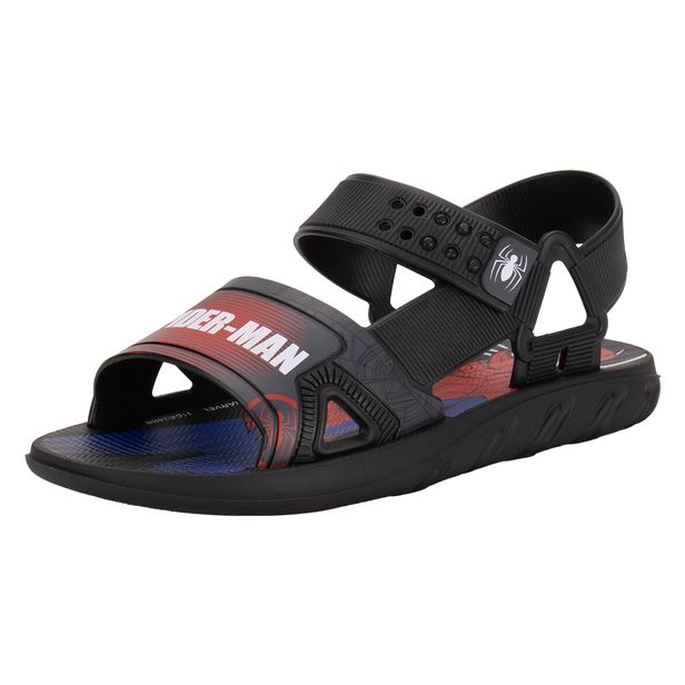 Papete Infantil Masculina Marvel Challenge Grendene Kids 23204 PRETO/VERMELHO 23/24