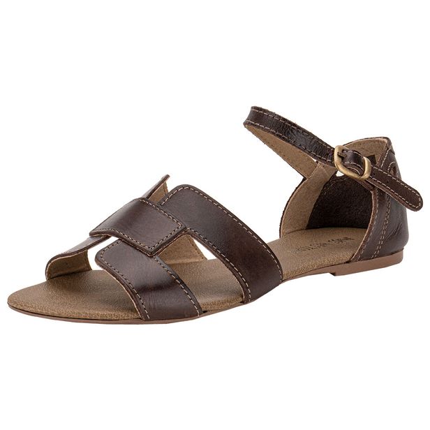 Sandália Feminina Flat Miss Western 128T CAFÉ 35