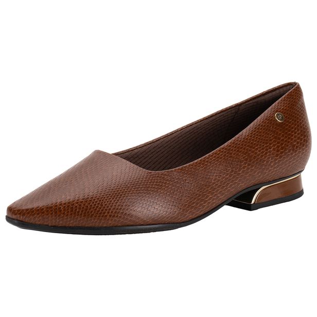 Sapato Feminino Salto Grosso Piccadilly 279004 CAMEL 34