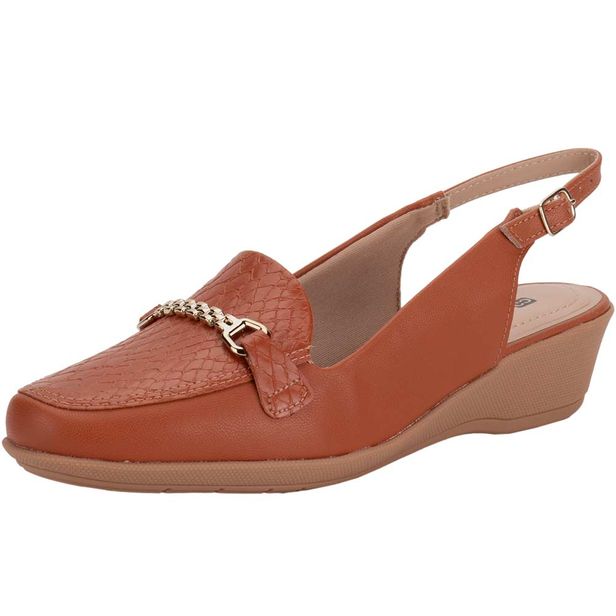 Sapato Feminino Anabela Piccadilly 143224 CARAMELO 36