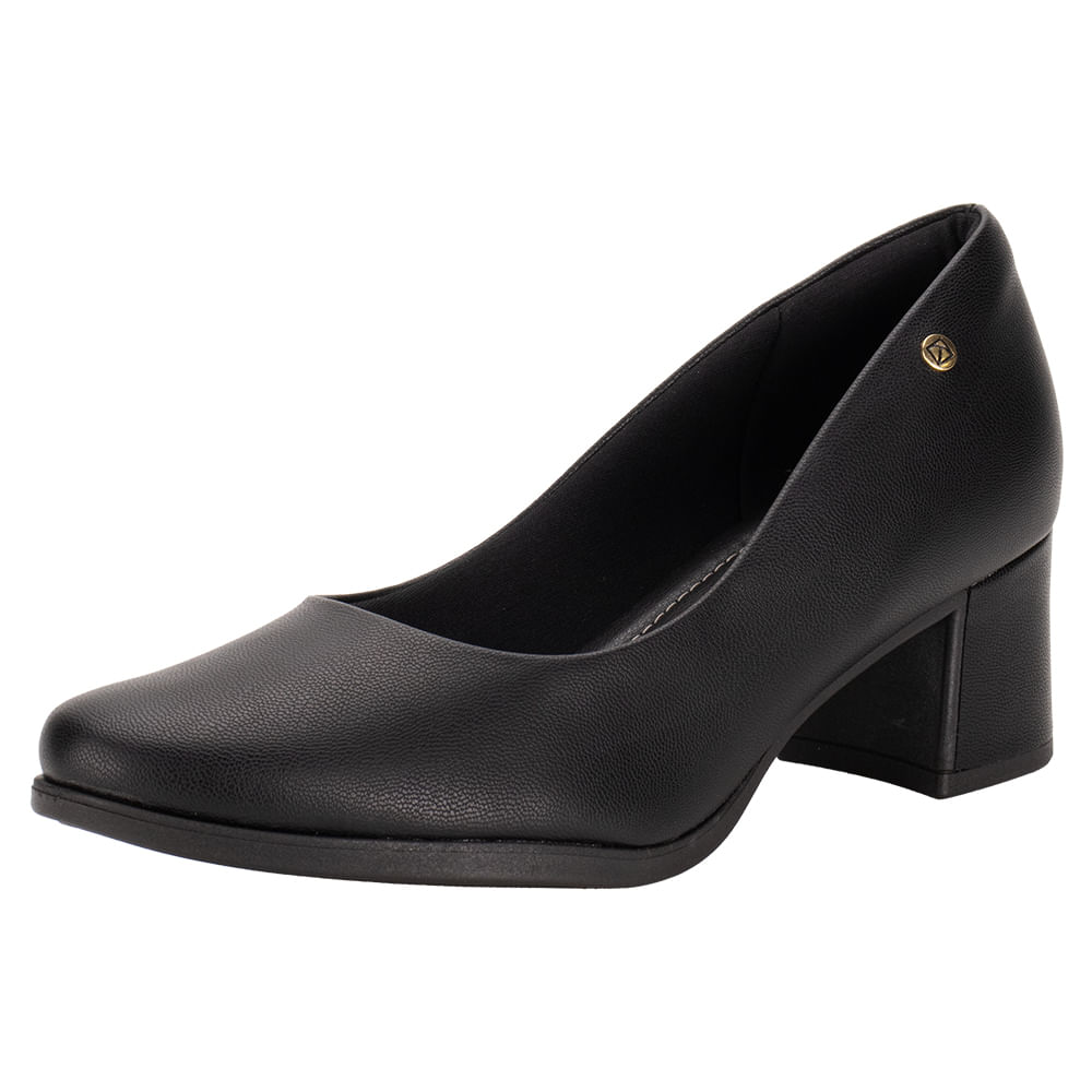 Sapato Feminino Salto Grosso Piccadilly 654007 PRETO cloviscalcados