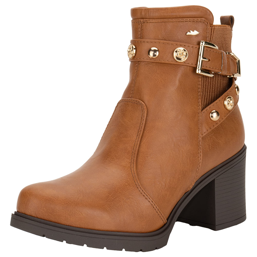 Bota Feminina Cano Baixo Dakota DA871 CARAMELO cloviscalcados