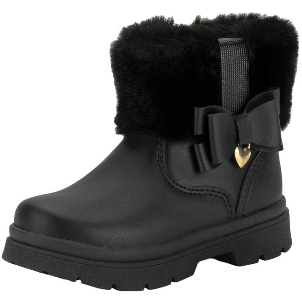 Bota Infantil Feminina Lily Kids 15101 PRETO 25