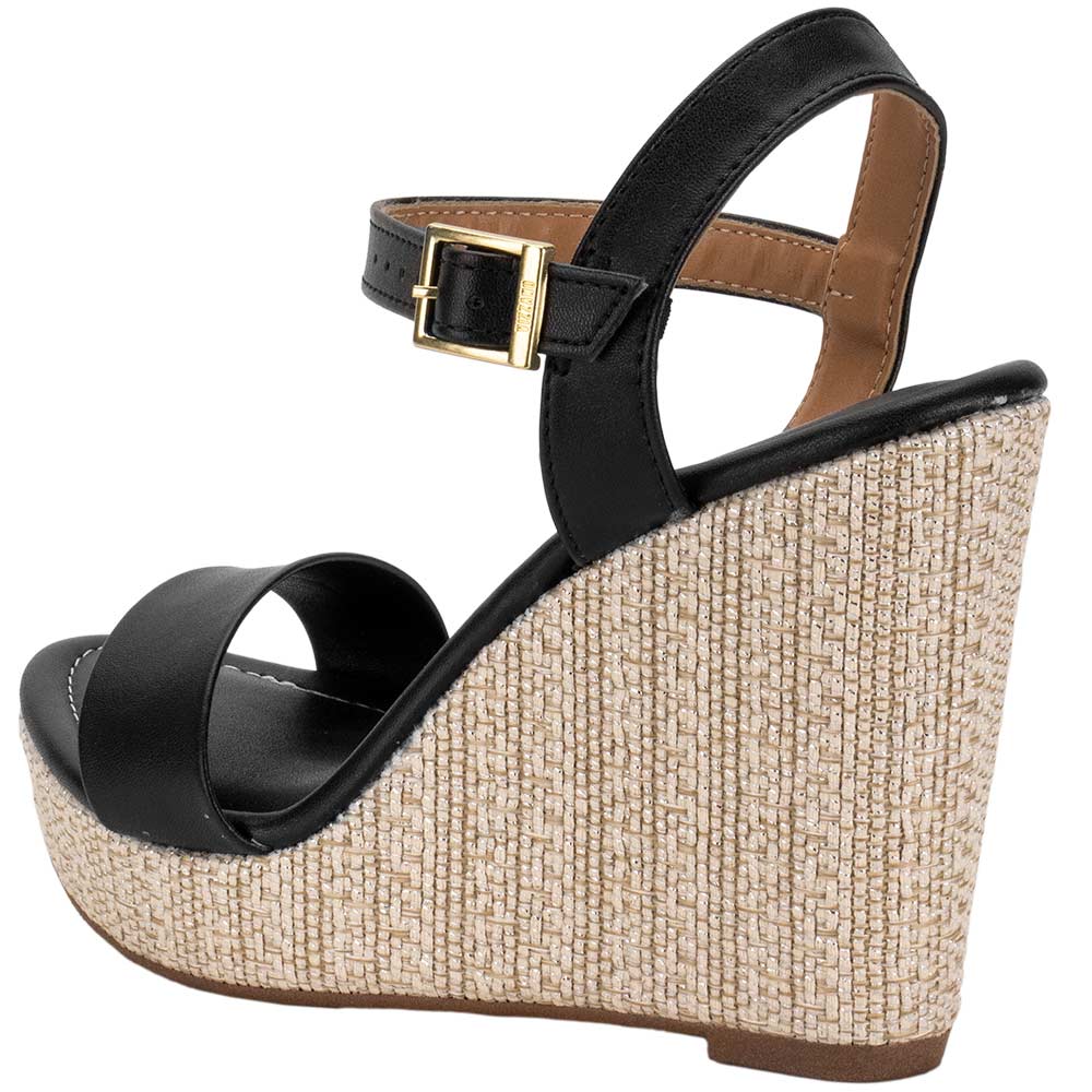 Sandália Feminina Anabela Vizzano 62832000 PRETO cloviscalcados