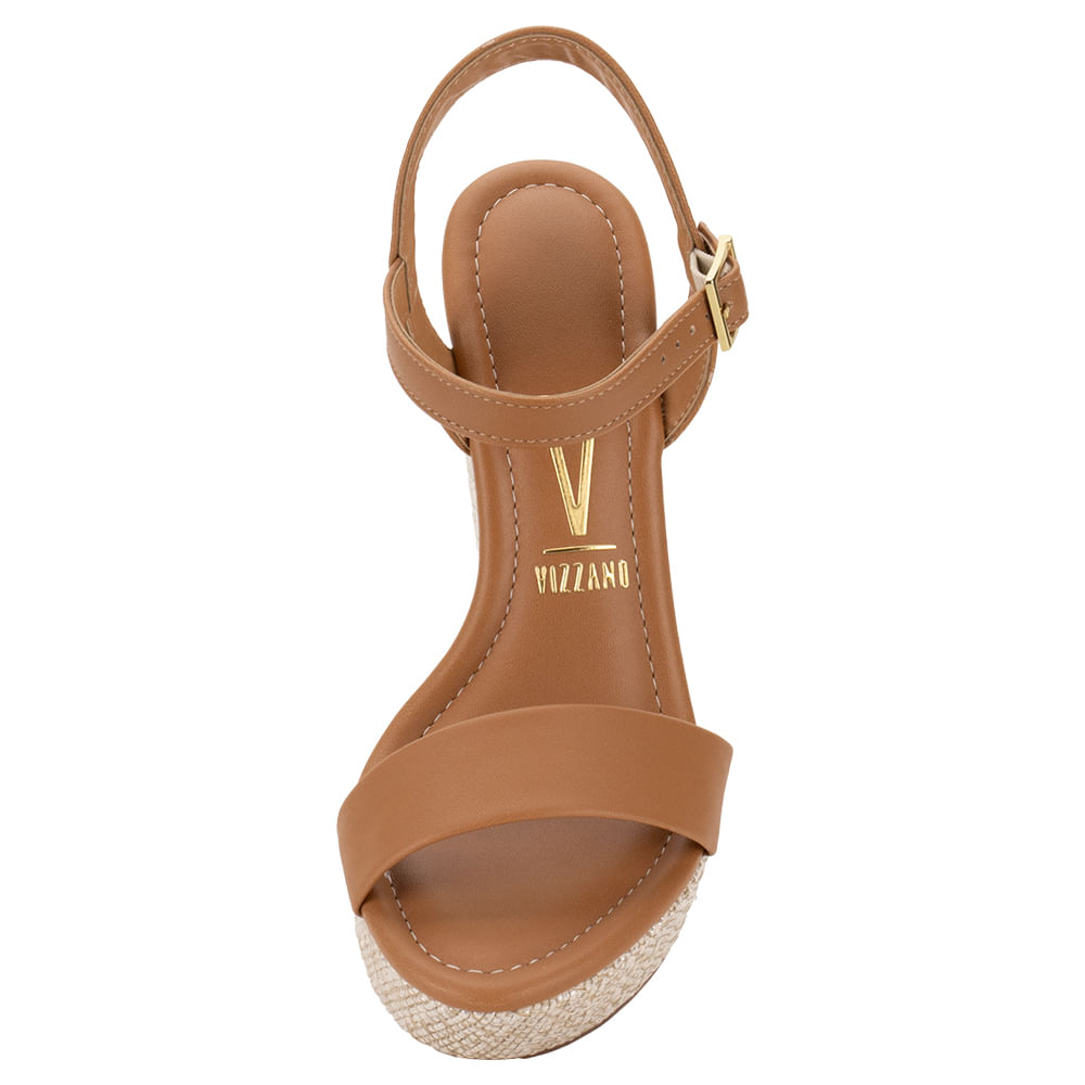 Sandália Feminina Anabela Vizzano 62832000 CAMEL cloviscalcados