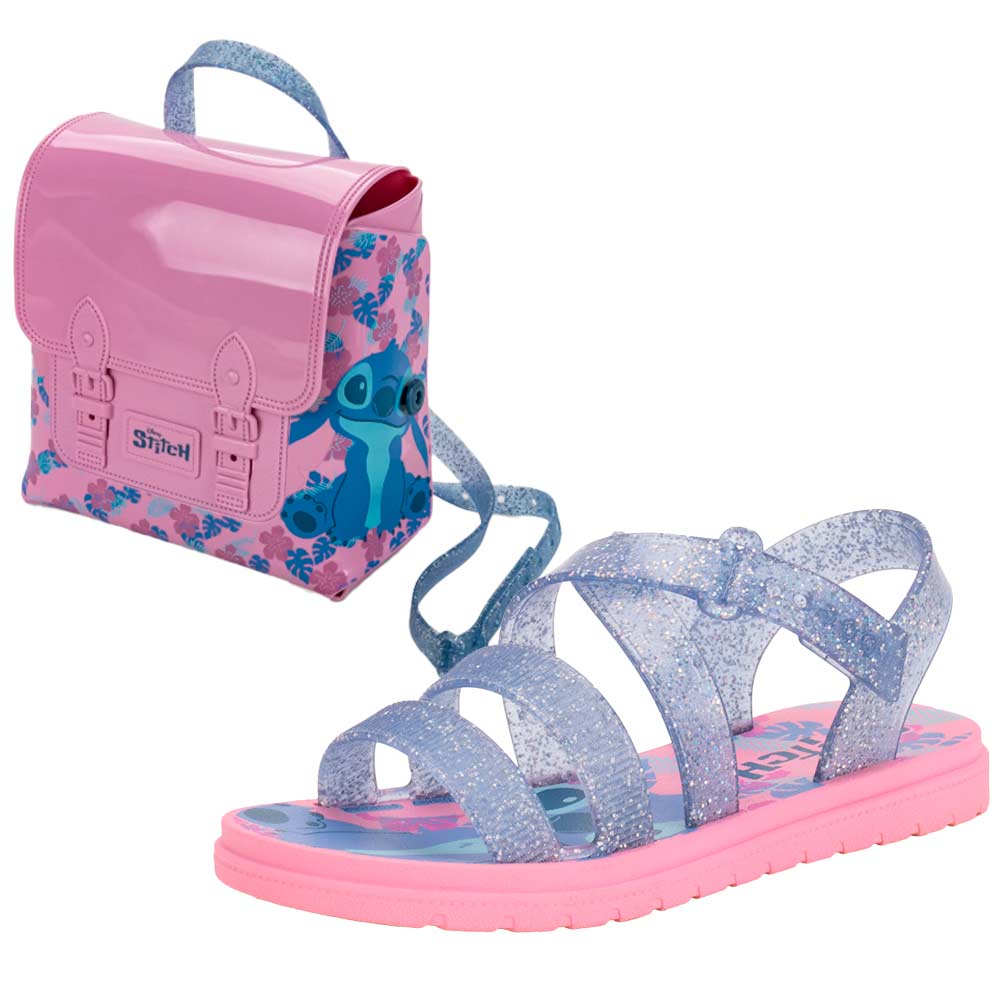 Kit Sandália Infantil Sweet Bag Disney Grendene Kids 23247 AZUL