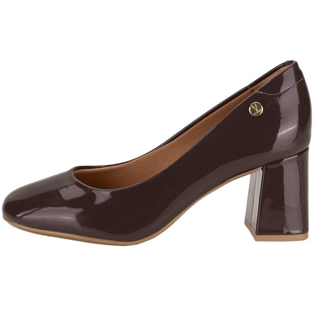 Sapato Feminino Salto Grosso Vizzano 1446100 CAFÉ 39