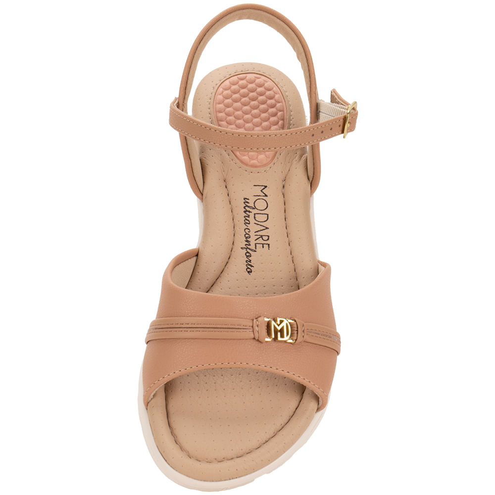 Sandália Feminina Anabela Modare 7190104 SALMÃO cloviscalcados - Main Image