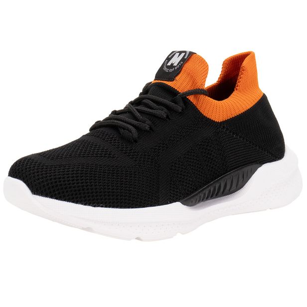 Tênis Infantil Masculino Molekinho 2864107 PRETO/LARANJA 27